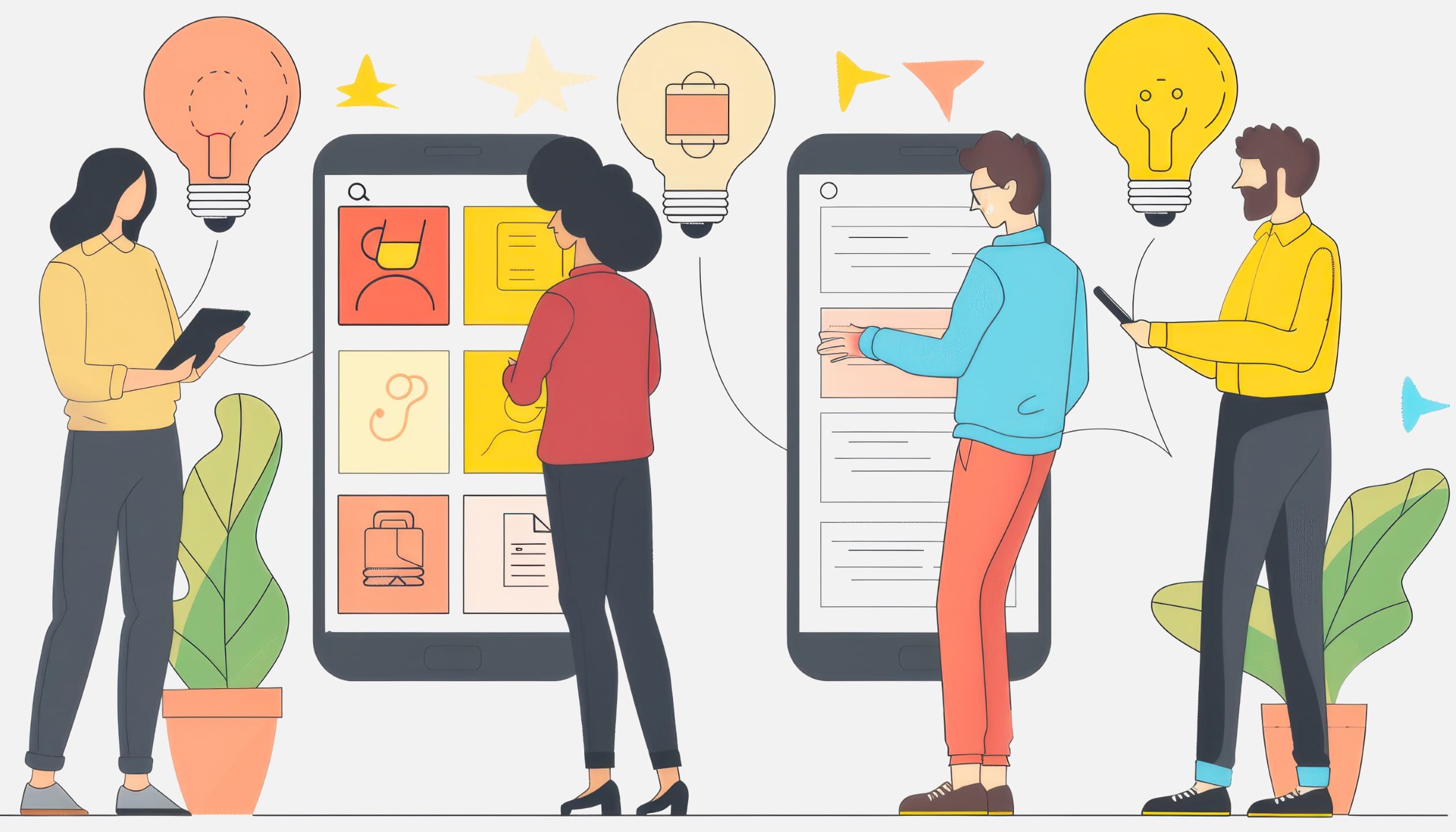 Planejamento e prototipagem são essenciais para criar um app funcional e intuitivo.