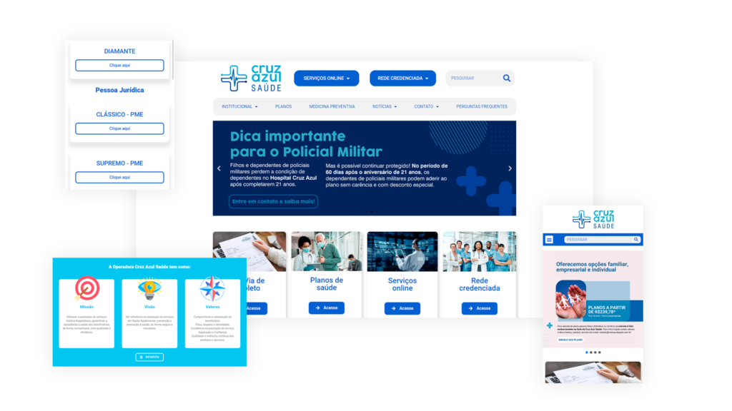 Redesenho de site para associação assistencial de saúde