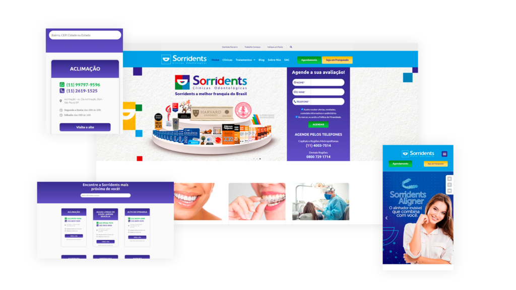 Desenvolvimento de site para rede de clínicas odontológicas