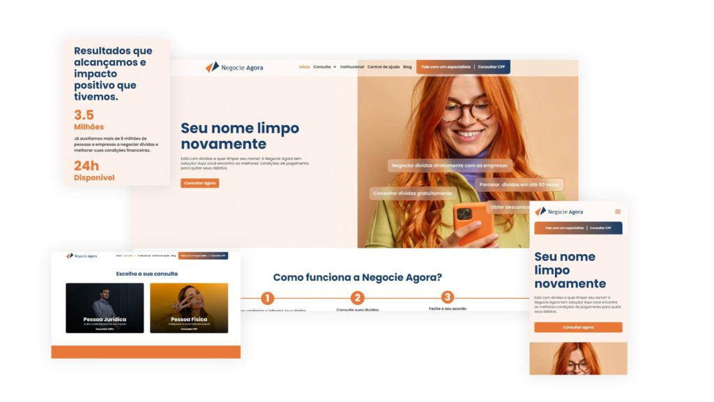 Desenvolvimento de site para empresa de negociação