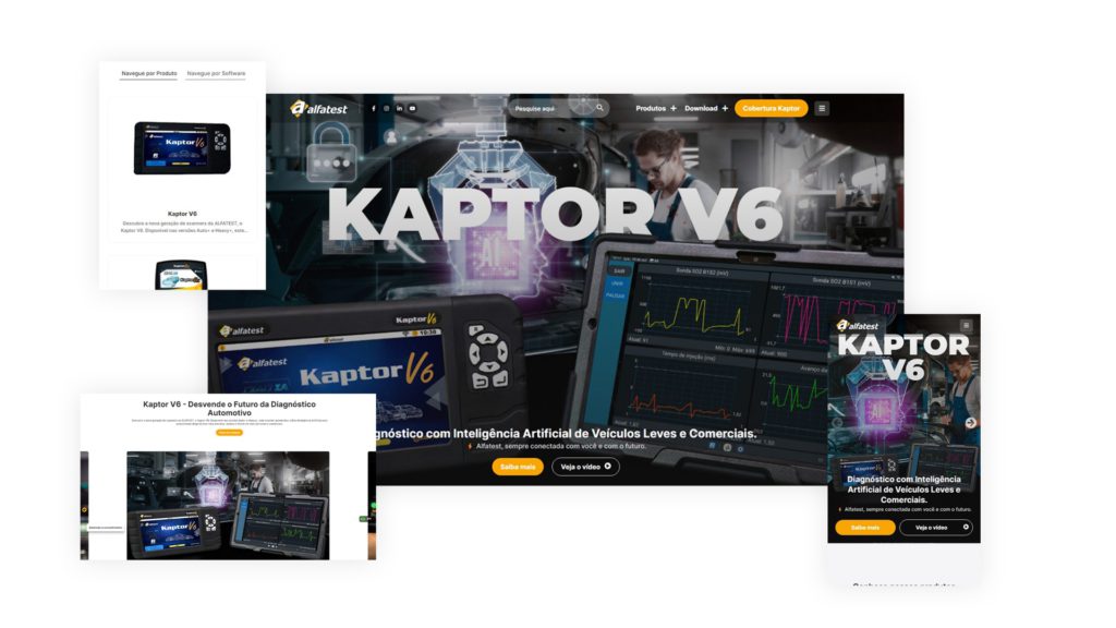 Redesenho de site para empresa de diagnóstico automotivo