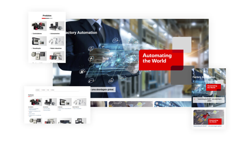 Desenvolvimento de site para empresa global de automação industrial