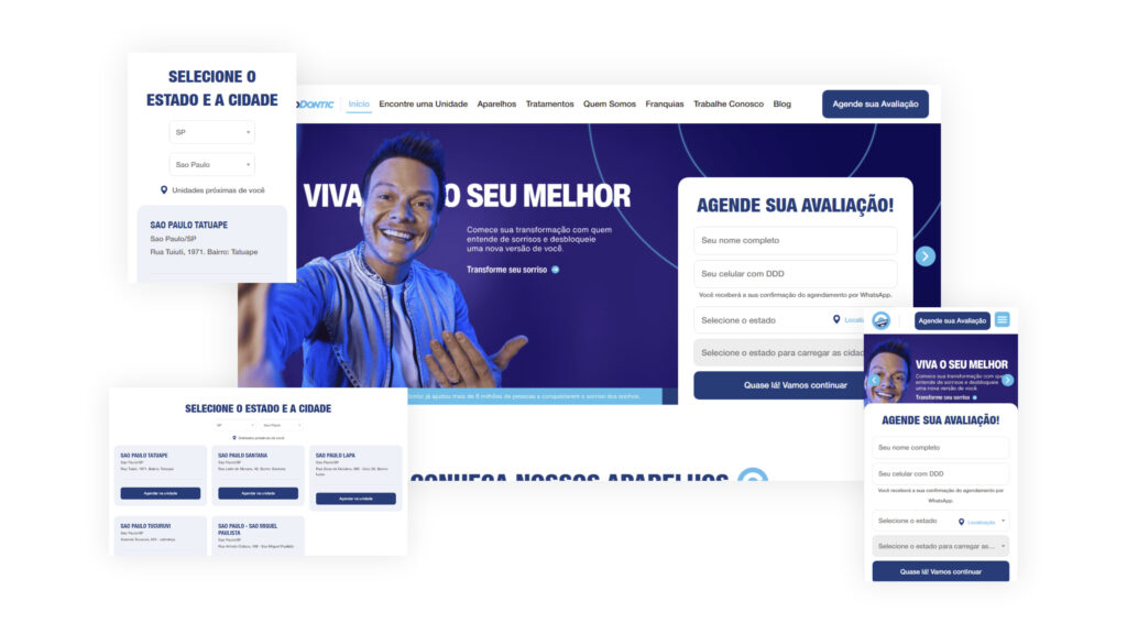 Desenvolvimento de site para rede nacional de clínicas odontológicas
